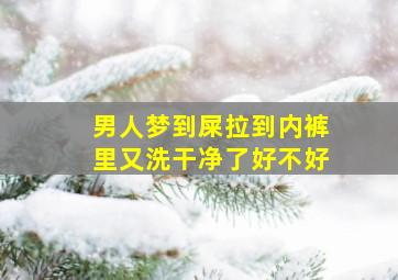 男人梦到屎拉到内裤里又洗干净了好不好