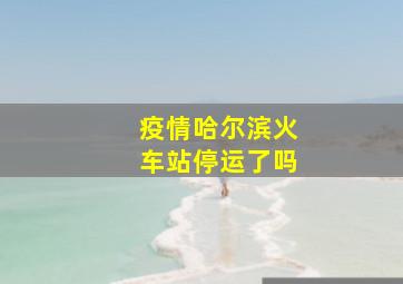 疫情哈尔滨火车站停运了吗