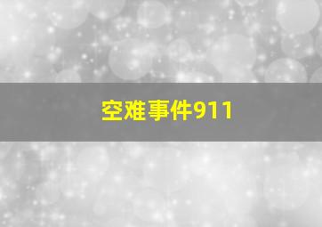 空难事件911