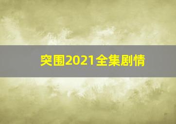 突围2021全集剧情