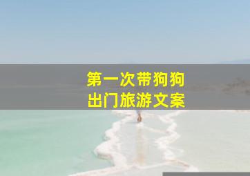 第一次带狗狗出门旅游文案