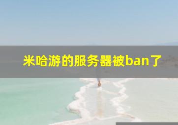 米哈游的服务器被ban了