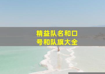 精益队名和口号和队旗大全