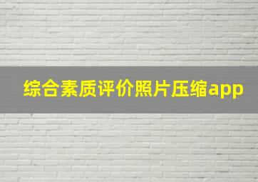 综合素质评价照片压缩app