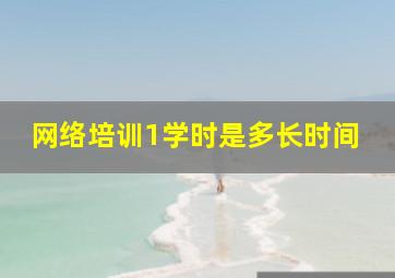 网络培训1学时是多长时间