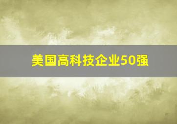 美国高科技企业50强