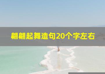 翩翩起舞造句20个字左右