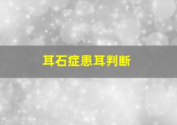 耳石症患耳判断