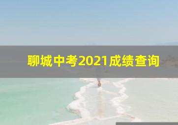 聊城中考2021成绩查询