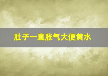 肚子一直胀气大便黄水