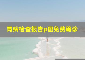 胃病检查报告p图免费确诊