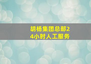 胡杨集团总部24小时人工服务