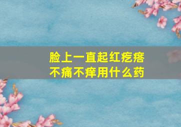 脸上一直起红疙瘩不痛不痒用什么药