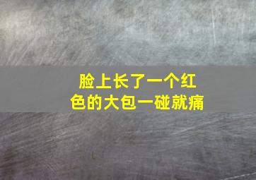 脸上长了一个红色的大包一碰就痛