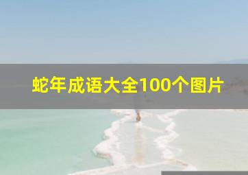 蛇年成语大全100个图片