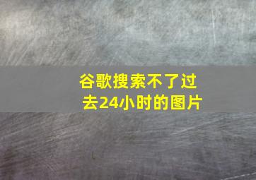 谷歌搜索不了过去24小时的图片