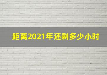 距离2021年还剩多少小时