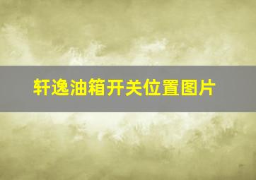 轩逸油箱开关位置图片