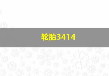 轮胎3414