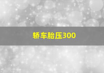 轿车胎压300