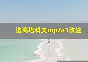 逃离塔科夫mp7a1改法