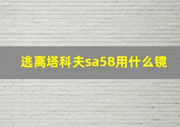 逃离塔科夫sa58用什么镜