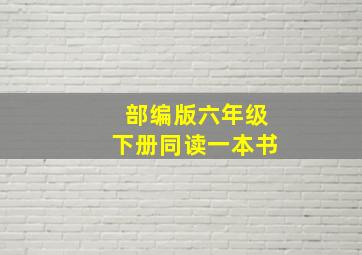 部编版六年级下册同读一本书