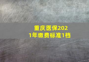 重庆医保2021年缴费标准1档