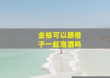 金桔可以跟橙子一起泡酒吗