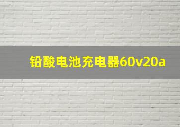 铅酸电池充电器60v20a