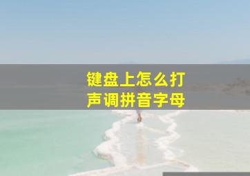 键盘上怎么打声调拼音字母