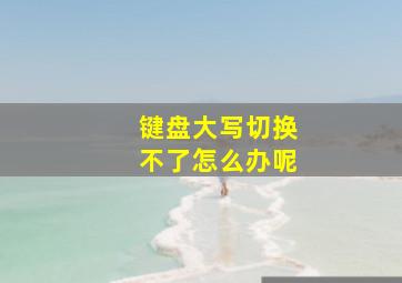 键盘大写切换不了怎么办呢