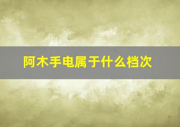 阿木手电属于什么档次